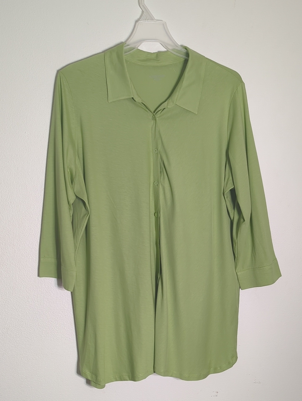Eileen Fisher Womens Button Down Shirt 100% Organic Cotton Quiet Luxury Plus 3X